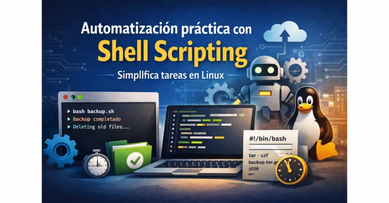 Shell scripting básico para automatizar tareas simples en Linux desde la terminal